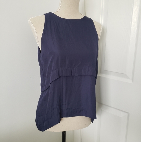 Plenty navy sleeveless blouse - Picture 2 of 4